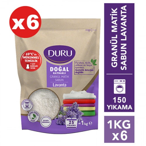 Duru Granül Matik Sabun Lavanta 1 kg x 6 Adet